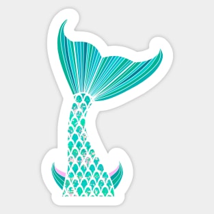 Mermaid Tail, Mermaid Life Sticker